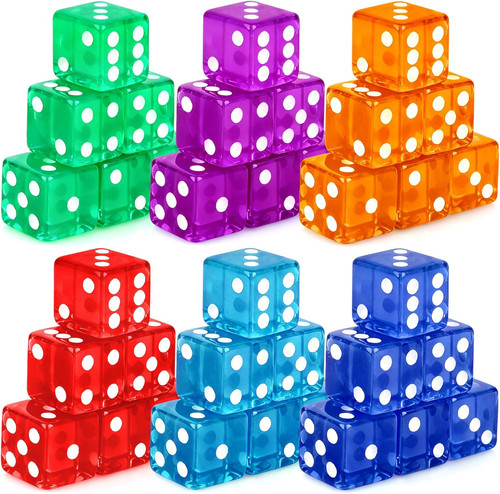 Pieces casino dice set 19mm - 36,
